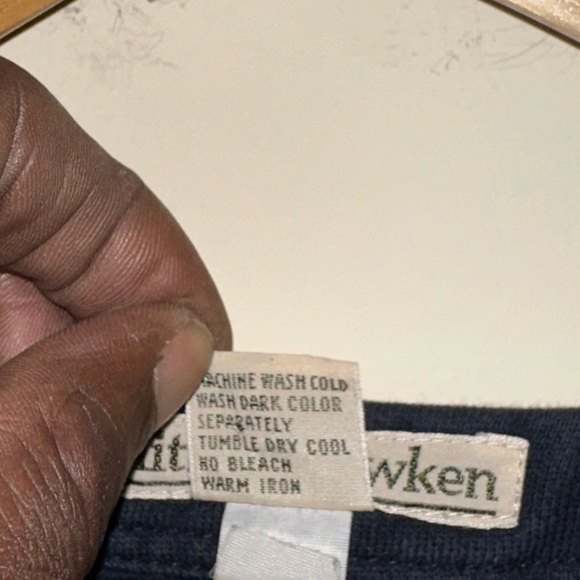 Vintage Smith & Hawken Fleece Lined Round Neck Pleated Pearl Snap Maxi Dress LG - Picture 4 of 7